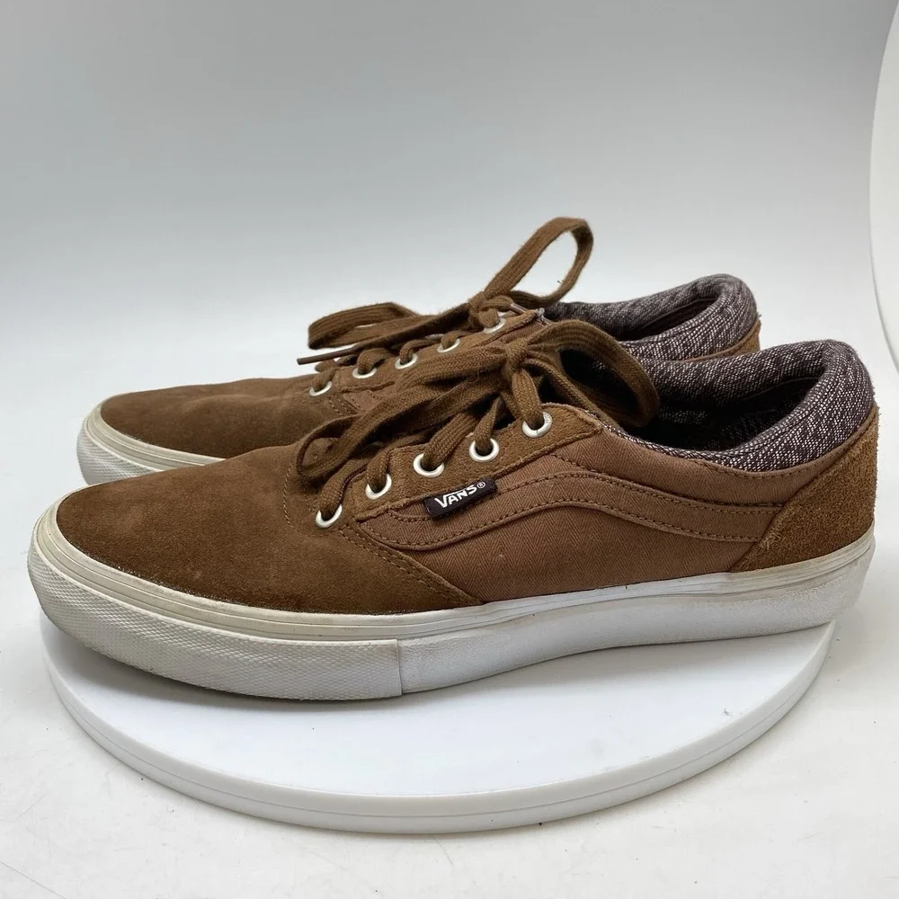 Vans Gilbert Crockett Pro Sneakers Mens 9 Brown TC6D Skate‎ Casual Shoes